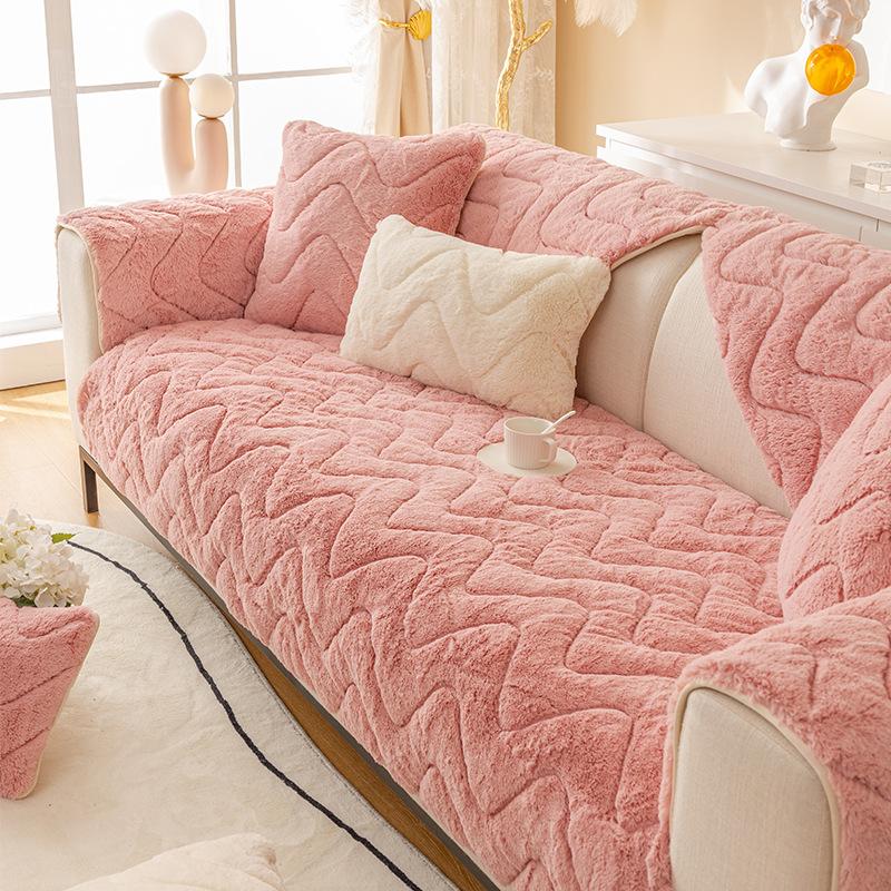 

Новая скандинавская подушка для дивана, осень и зима, утолщенный зимний чехол для дивана, высококачественная подушка, которую можно стирать в машине, полотенце для дивана, противоскользящее полотенце 70*70cm