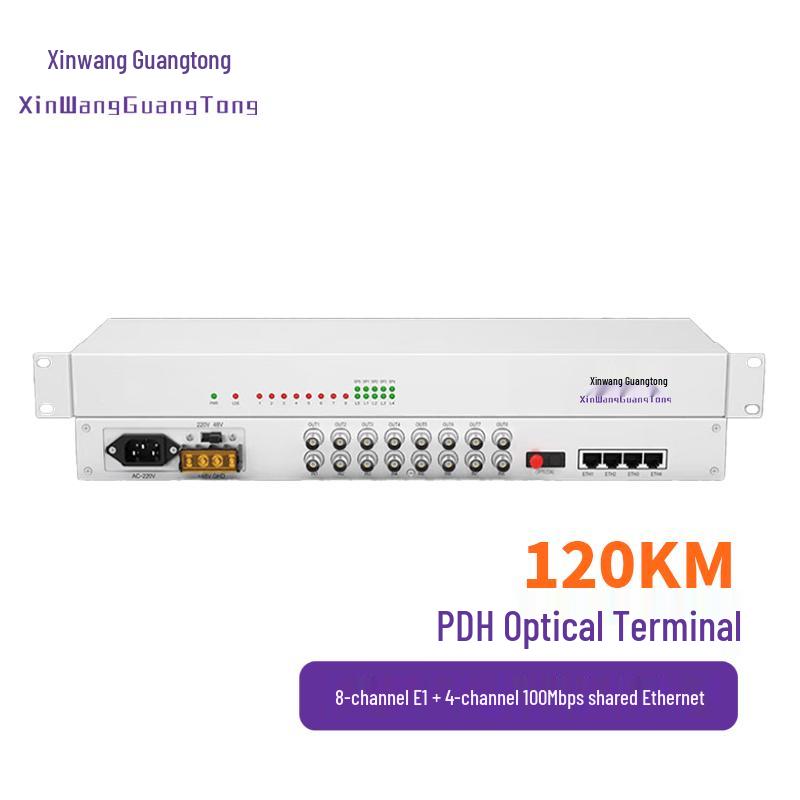 XWGT 8E1+4E PDH Optical Multiplexer