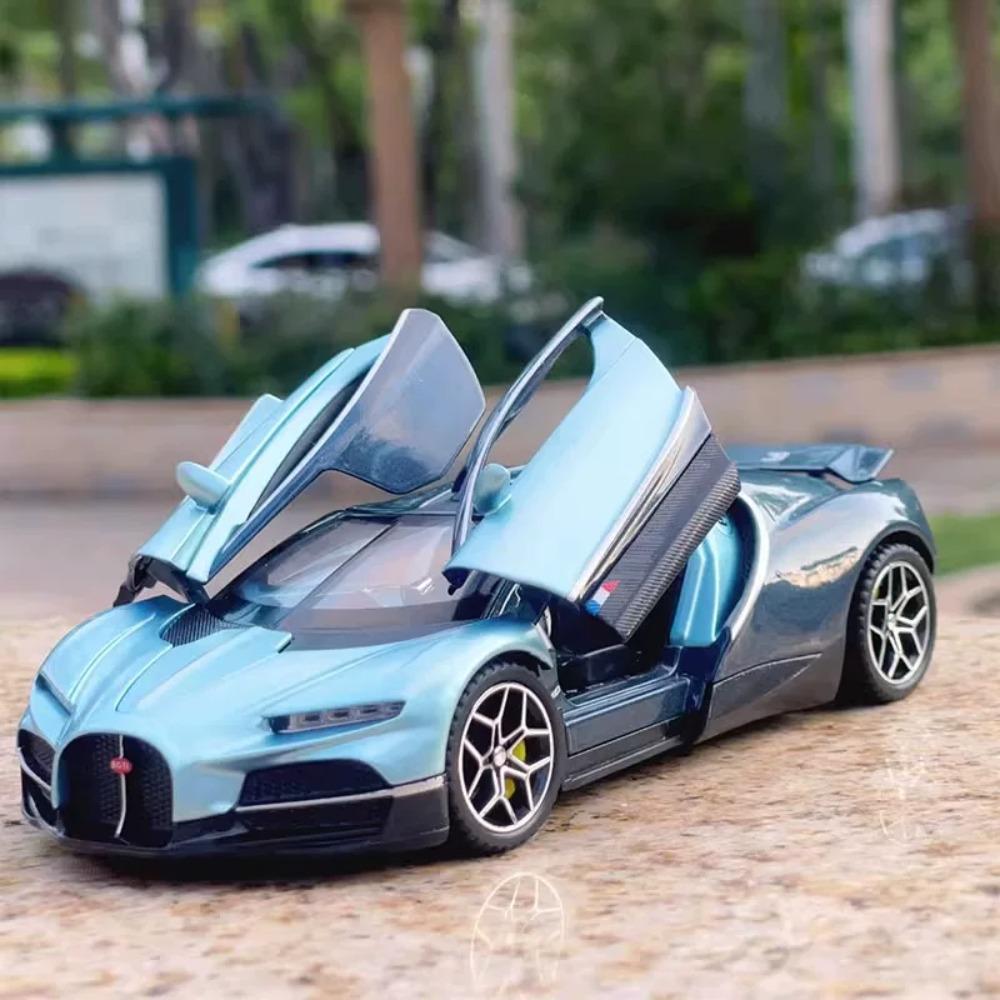 1:24 Scale Tourbillon Atlantic Car Model Toy Metal Diecast Shock Absorption Doors Opened Supercars Table Top Decoration