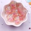 12Pcs Resin Colorful Kawaii Swan Dinosaur Cat Rabbit Butterfly Bear Figurines Flatback Rhinestone DIY Bow Decor Scrapbook Crafts