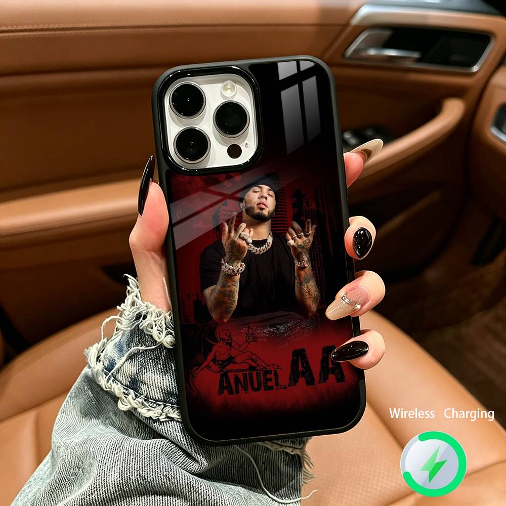 Rapper A- Anuel AA Rea Wireless charging phone case compatible with iPhone 17/16/15/14/13/12/11