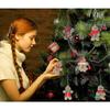 12 Stück Lebkuchenmann-Anhänger Kompatibel Mit Weihnachtsbaum Verschiedene Kunststoff-Lebkuchenfiguren-Anhänger Kompatibel Mit Weihnachtsbaum-Aufhängung
