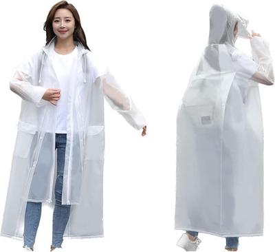 Raincoat with Double Brim and 2 Pockets for Men and Large Size Rain Long Stylish Rainy Season for Bicycles and for Commuting To Work or Snowproof