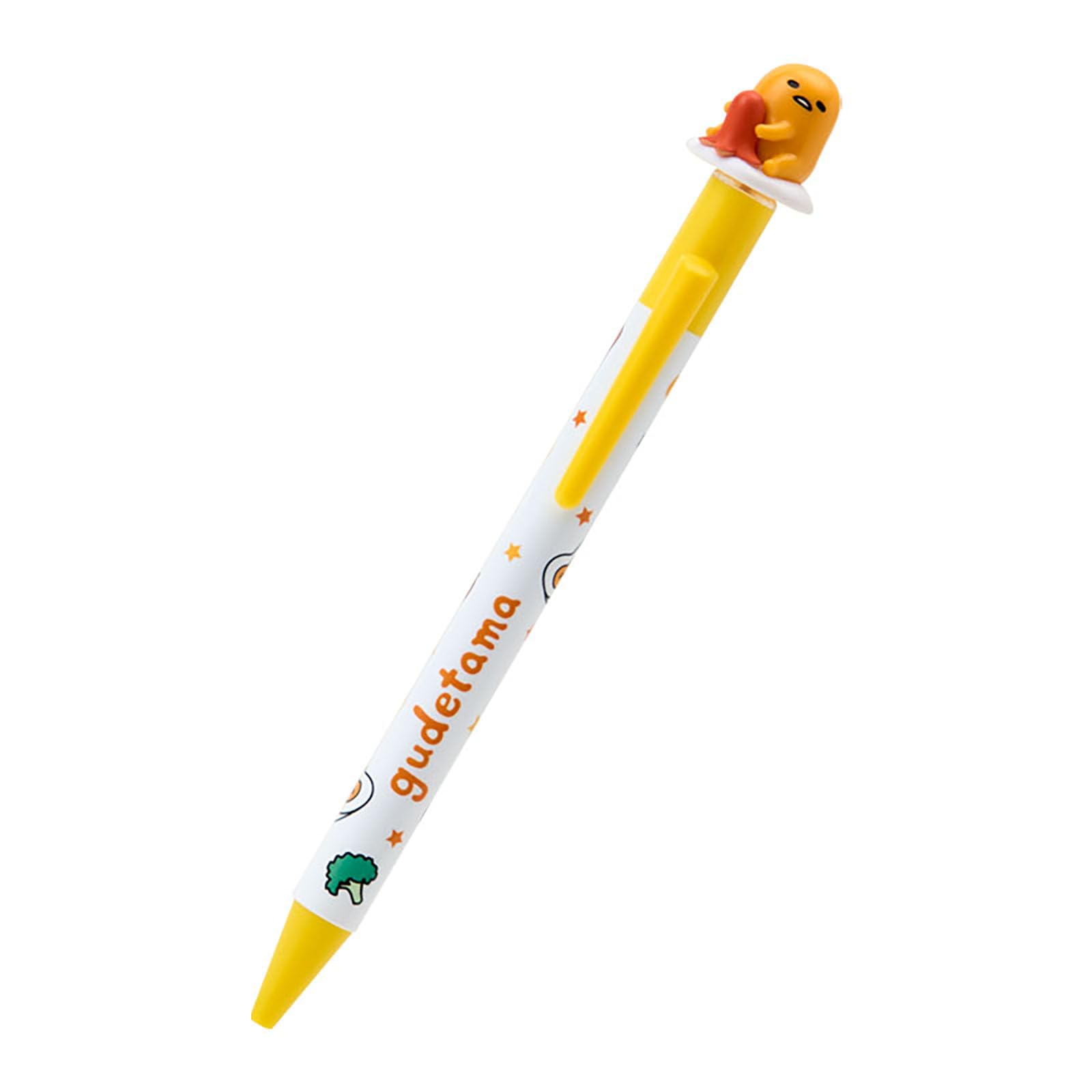 Sanrio Gudetama Mascot Ballpoint ABS Black 927325 Pen, Resin, Ink,