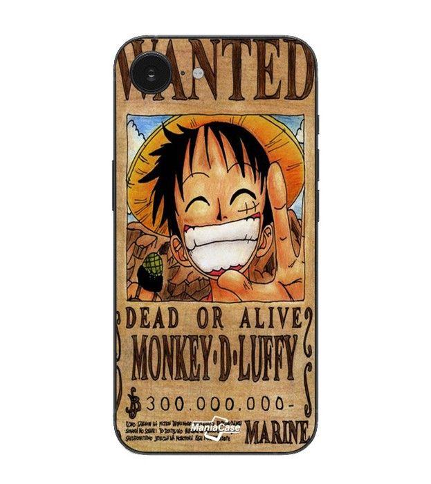 Coque Maniacase Pour Iphone 16E One Piece Wanted Poster Monkey D. Luffy