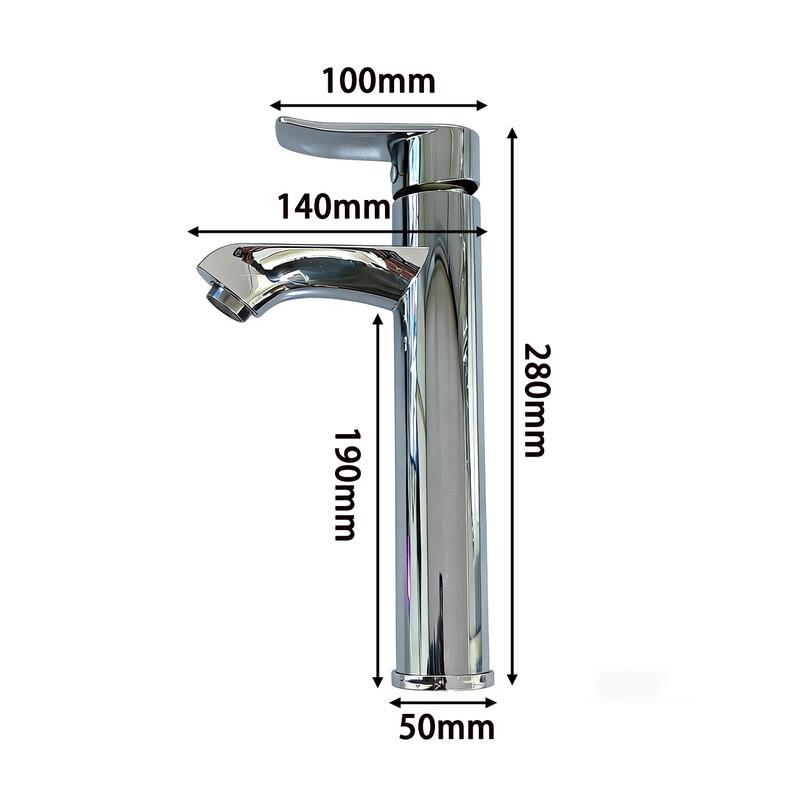 TLXT Tall Electroplated Hot & Cold Basin Faucet