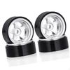 -quality, , Easy-to-install Aluminum Alloy Wheels with Hubs for 1/30 Scale RC SCX30.