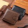 PU Leather Mens Wallet Premium Product Wallets for Man Short Black Walet Portefeuille Homme Short Purses