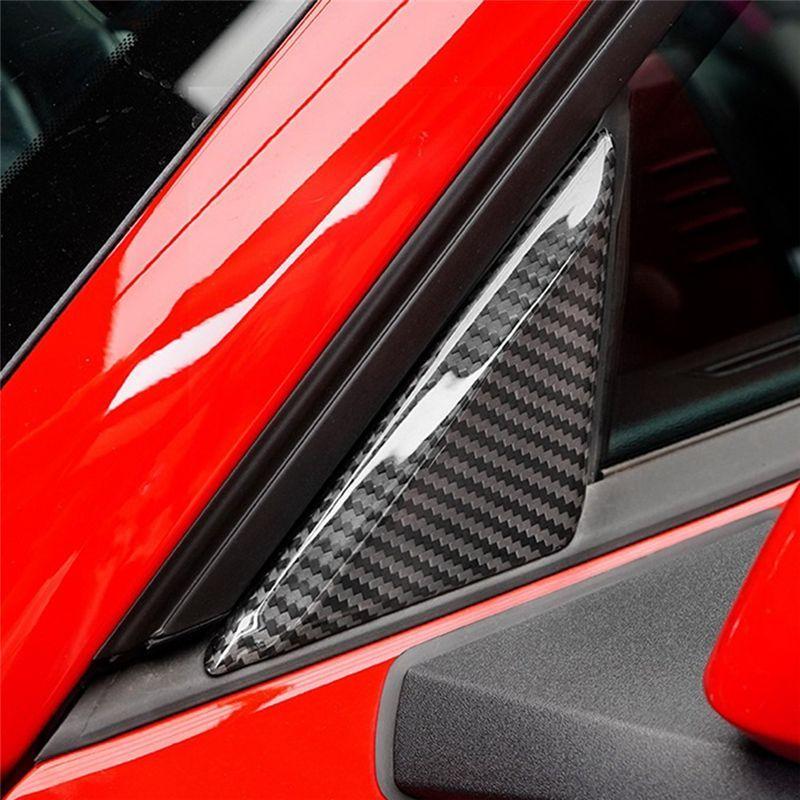 For Ford Mustang A Pillar Panel Trim For Ford Mustang Carbon Fiber For Ford Mustang Car Accessories