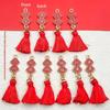 5/10/16Pcs Red Alloy Year Series Charms Pendants For Diy Bracelet Necklace Earring Jewelry Making Accessories