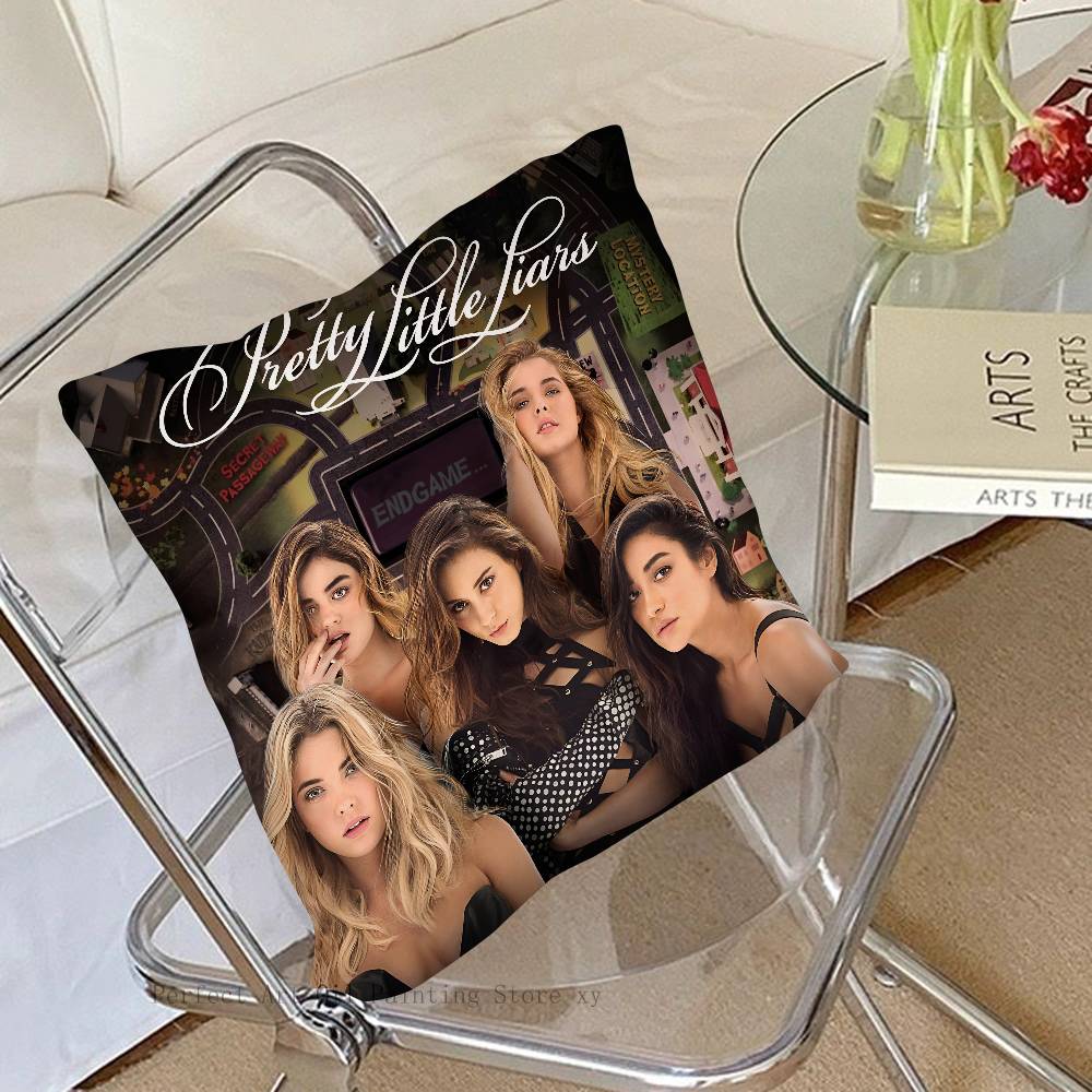 Pretty Little Liars Kissenbezug Quadratisches Kissen Schlafzimmer Sofa Freizeit Komfortkissen Auto Wohnzimmer Heimdekoration