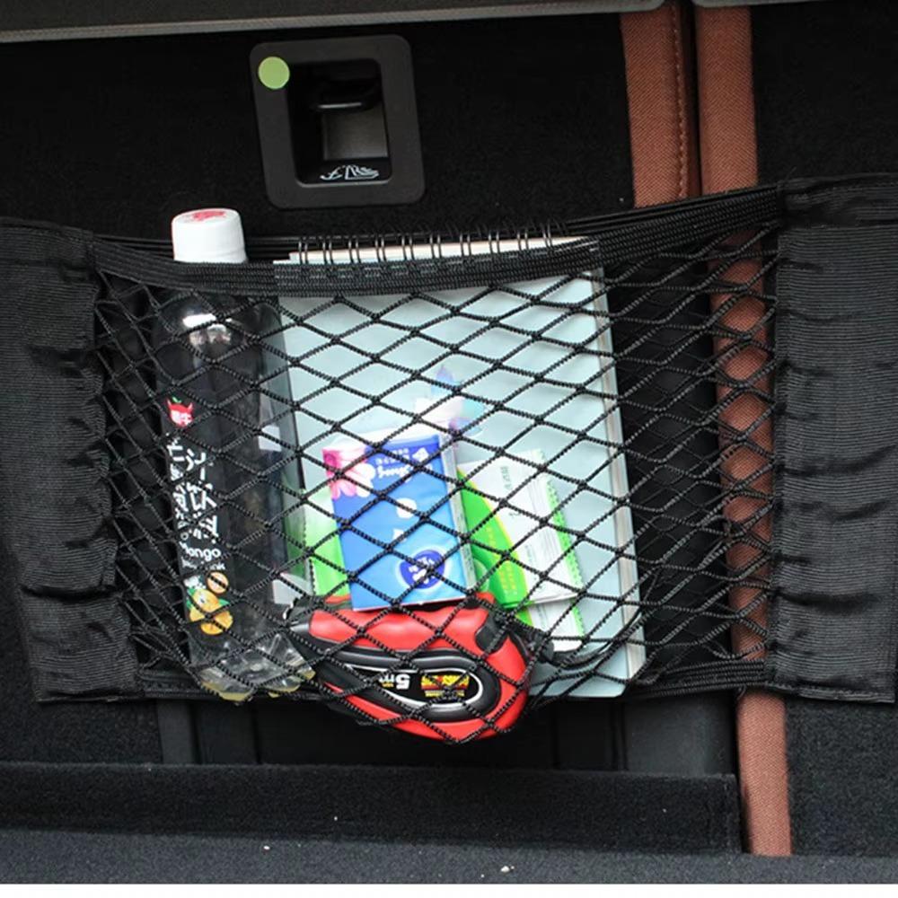 Stretchable Car Storage Net Elastic Seat Back Storage Bag New Car Trunk Storage Bag  Seat Back