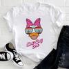Kawaii T-shirt Cartoon Little Mermaid Print Short Sleeve T Shirt Fashion Streetwear Fashion Unisex Clothing Tops