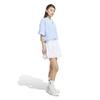 Studio for Women LA310 Globe Blue M [Adidas] Short-Sleeve 3-Stripes T-Shirt (KX3167)