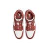 Air Jordan 1 Mid Dusty Peach da donna, scarpe da ginnastica arancioni, notte-marrone vela BQ6472-200