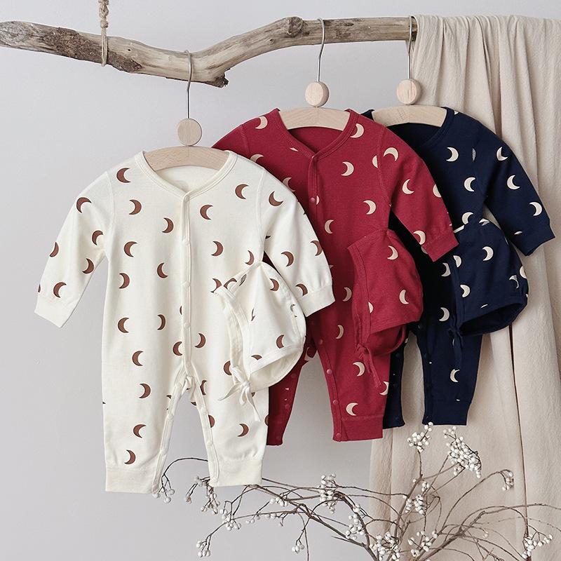 2025 Spring Newborn Long-sleeve Romper - Category A, No Seams, 100-Day Wear