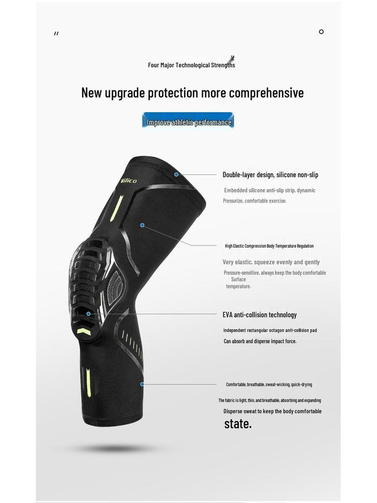 Sports Anti-Collision Basketball Knee Pads - Breathable Protective Sleeve for Cycling and Patella Support