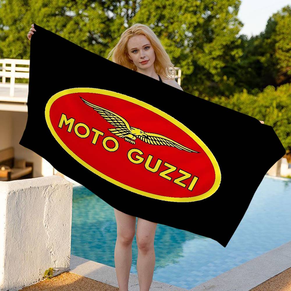 M-Moto Guzzi Beach Towel Colorful Bath Towels For Girl Microfiber Quick Dry Custom Sand Free Beach Yoga Spa Gym Pool
