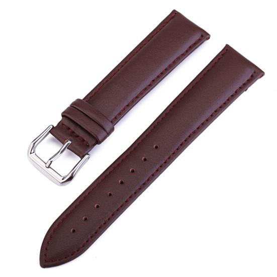 18/20/22/24mm Faux Leather Watch Band Strap for  Samsung Galaxy Huawei