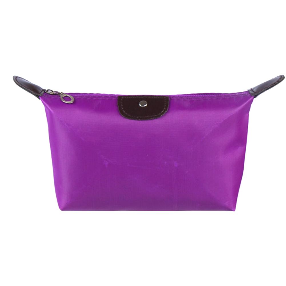 Women Candy Color Dumplings Shape Travel Bathroom Cosmetic Bag