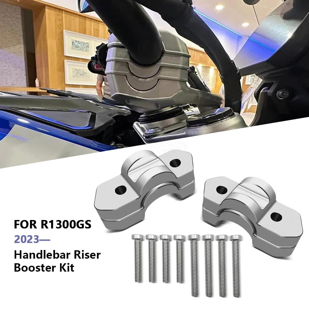 For Motorcycle Accessories R1300GS R 1300 GS R1300 GSNew Silver Handlebar Riser Handle Bar Heighten Mounting Kit R1300gs