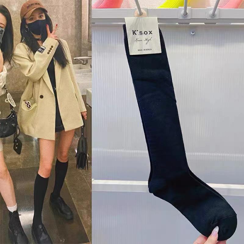 0jk Korean College Style Women's Socks, Calf and Knee-High, Big Polka Dots