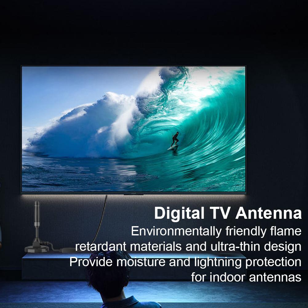 5-1pc TV Antenna 10m/5m/3m Coax Cable Digital TV Antenna DVB-T DVB-T2 DAB Indoor Outdoor Digital HD Freeview Aerial for Smart TV