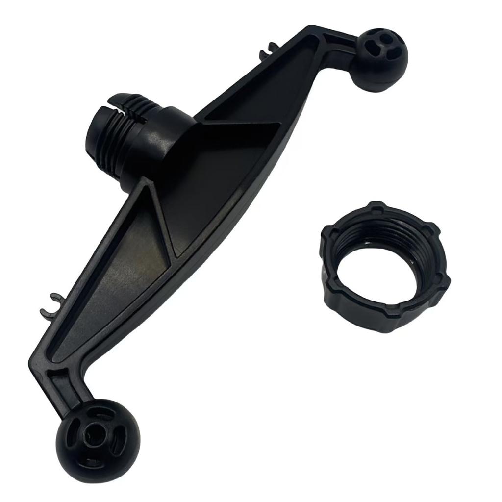 Double Socket 17mm Ball Mount Adapter Base For Expanding Car Dashboard Phone Holders To Two Devices