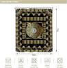 Black Gold Geometric Shower Curtain Vintage Greek Key Abstract Modern Classic Retro Antique Luxury Simple For Man Males Fabric