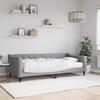 Vidaxl Sofa Z Materacem Do Spania, Jasnoszara, 90X200 Cm, Tkanina