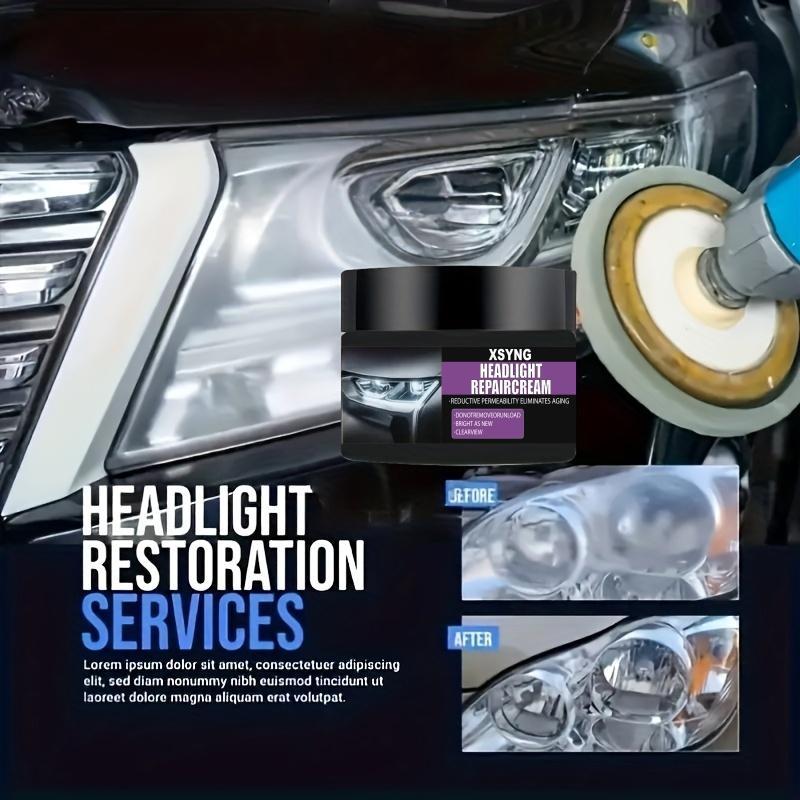 Autoscheinwerfer Reparaturset - Scheinwerfer polieren, Oxidation entfernen, Klarheit wiederherstellen, kein Schleifen erforderlich, Scheinwerferaufbereitung