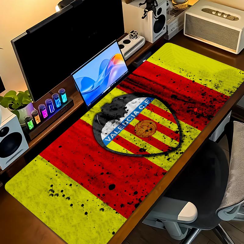 Valencia Club de Fútbol Print Cushion Non-slip Laptop Tablet Big Mousepad XXL Mat Mini PC Playmat With Lock edge