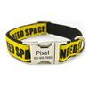 Personalized Pet Collar Warning Sign DO NOT PET I Need Space Custom Puppy Cat Name ID Tag Adjustable Basic Dog Collars 7