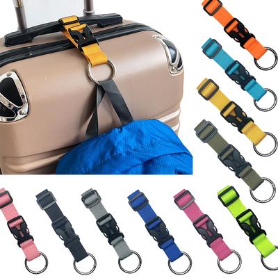 Luggage Straps Suitcase Backpack Strap Nylon Adjustable Suitcases Belts Outdoor Camping Hiking Nylon Ribbon Hook Buckle