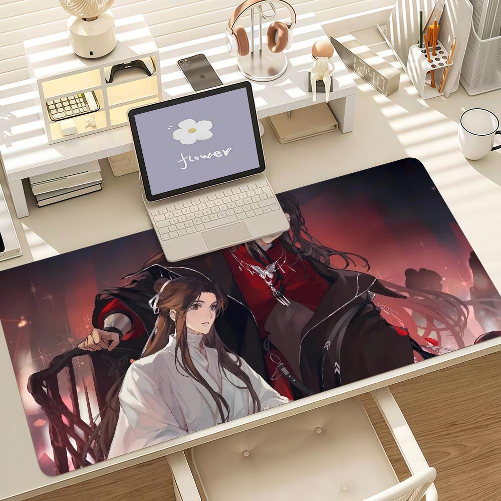 Anime H-Heaven Official's Blessing Mouse Pad Anti Slip Rubber Edge Locked Thickened Laptop Gaming Desk Mat