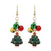 Personality Retro Bell Lovely Women Earrings Snowman Earrings Christmas Gift New Year Drop Earrings