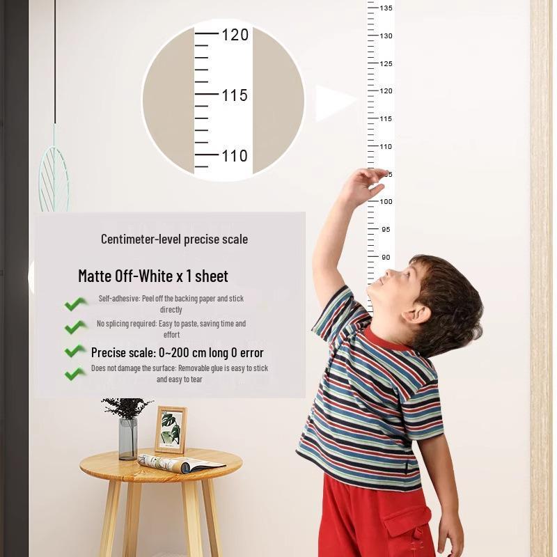 

Прозрачный съемный ростомер для детей - Точный и не повреждающий стены