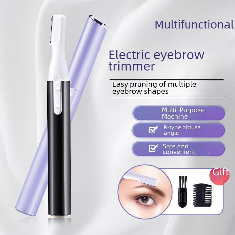 Electric Eyebrow Trimmer for Women - Lipstick Design for Shaving & Hair Removal