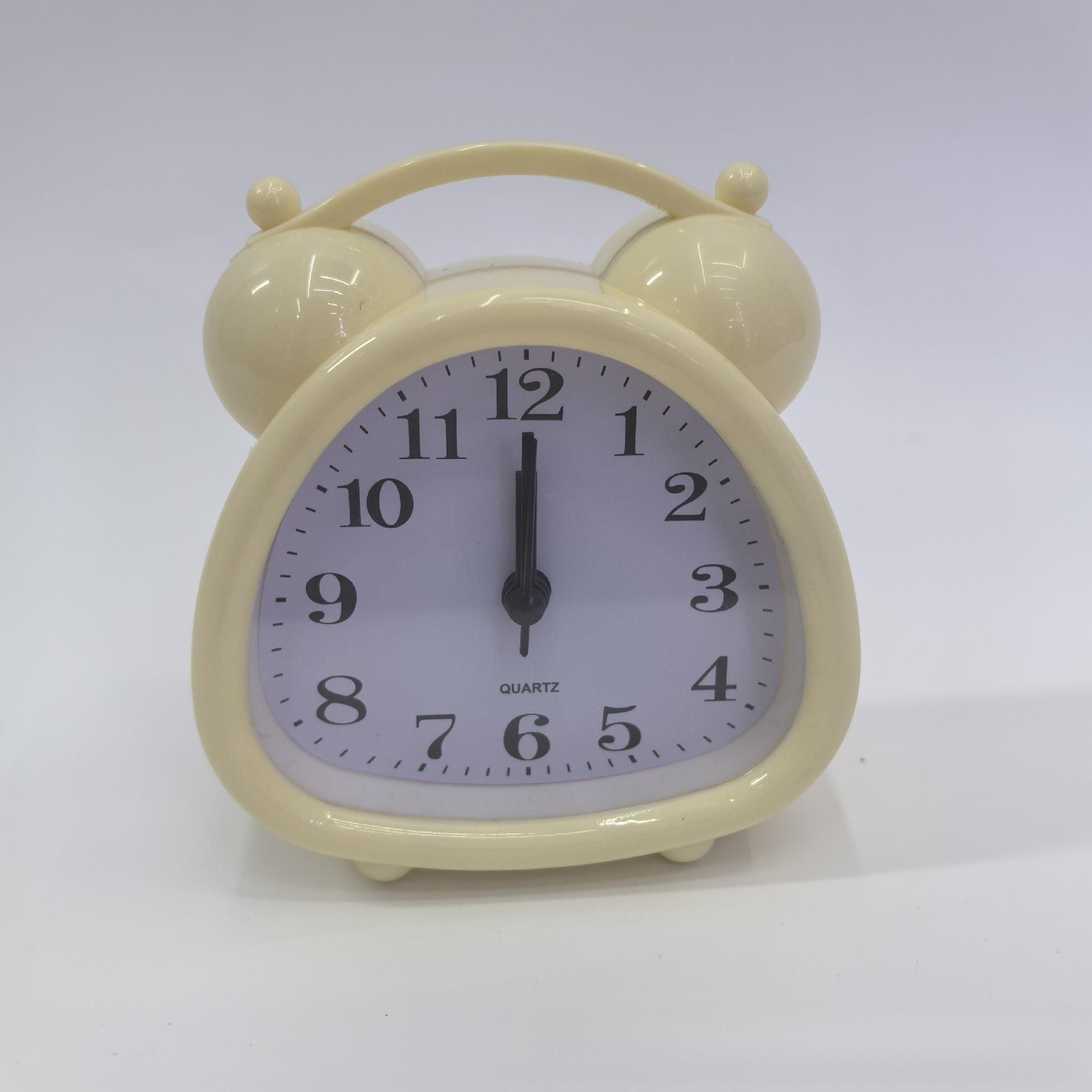 

Новый будильник мультяшные детские часы прикроватный маленький будильник настольные часы школьный переносной ручной