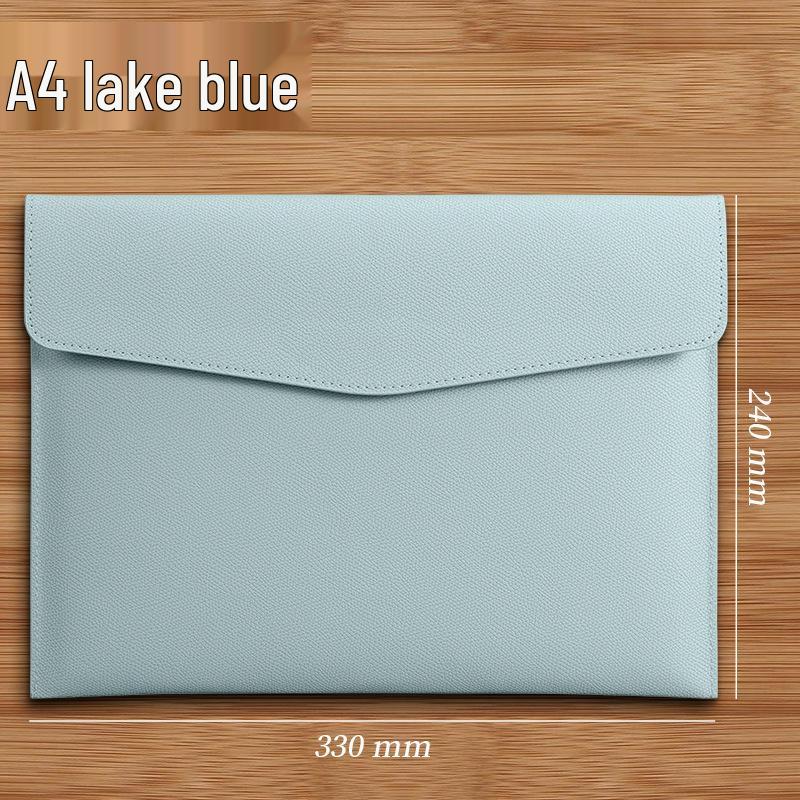 Premium Leather A4 Document Bag with Logo Printing Option
