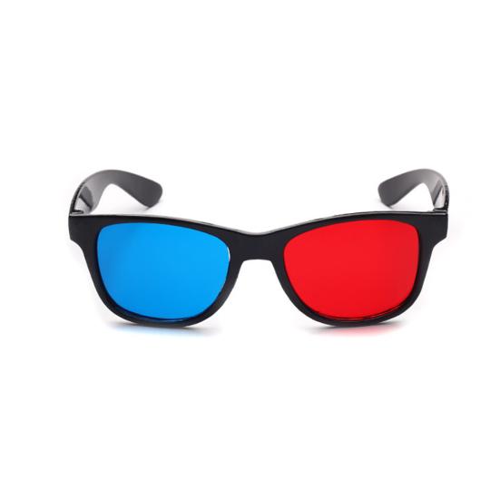 Lightweight Red Blue Cyan Plastic Frame 3D Glasses for Anaglyph Movie Game DVD