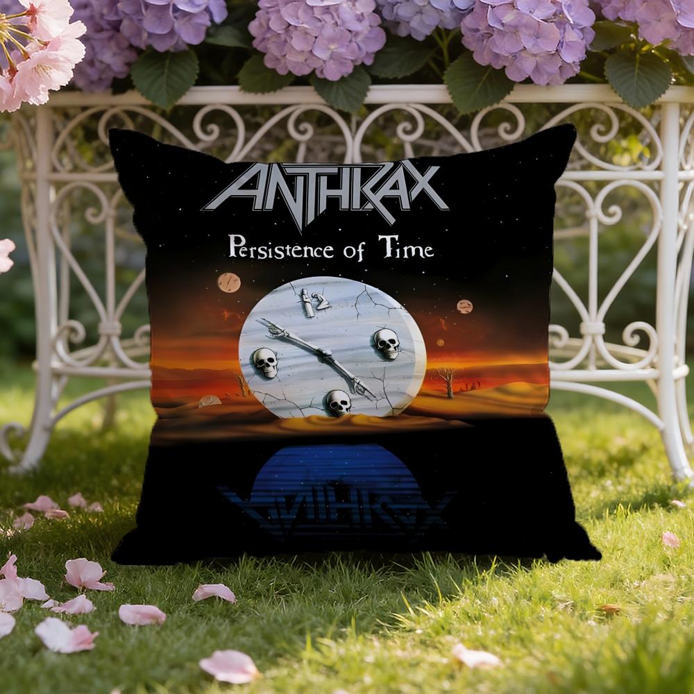 A-Anthrax Band Cushion Cover Home & Car Dual-Scene Pillow Cover: Reversible for Premium Comfort
