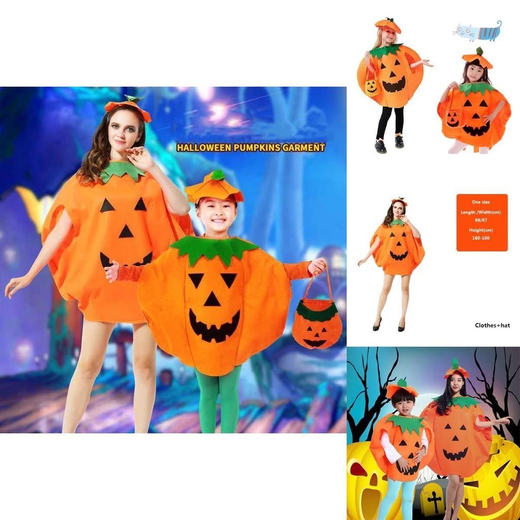 Soft And Comfortable Halloween Pumpkin Clothes With Shoes And Hat