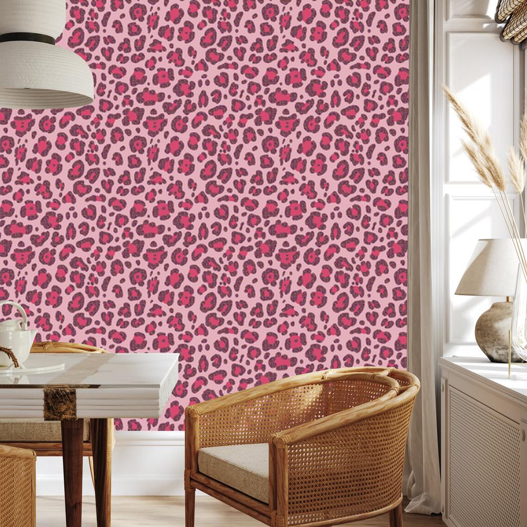 Pink Leather and Powder Pink Wallpaper for Living Room and Bedroom 50x1000