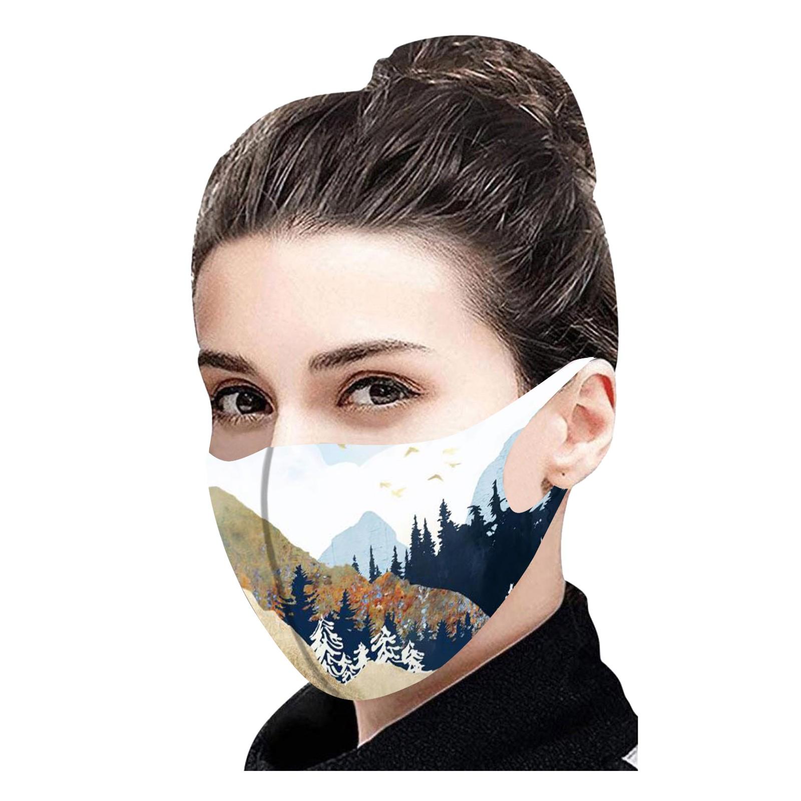 

Ramidos 1 шт., защитная моющаяся дышащая маска для лица с рисунком для взрослых One Size