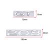 GLZU2 For Peugeot 208 GT Car 3D Metal Letters Logo Badge Decals Sticker Car Auto Rear Trunk Alphabet Emblem Styling Stickers