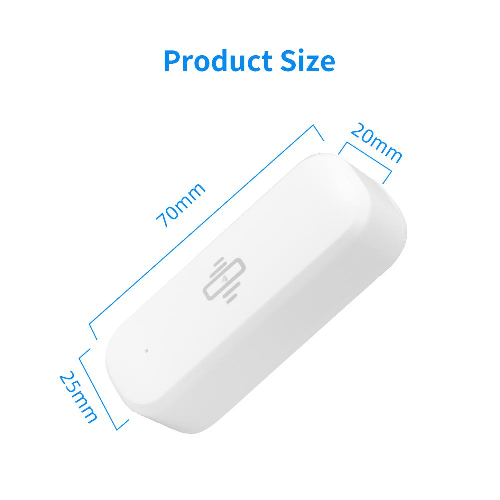 Tuya Smarter Vibrationssensor WiFi-Version Echtzeit-Bewegungsmeldung Automatisierung Wohn-Smart-Life APP-Benachrichtigungen Alarm
