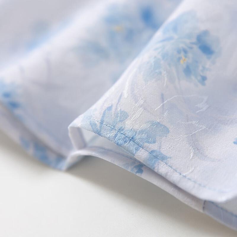 Pasite New Chinese Style Chiffon Top & Casual Pants Set for Moms