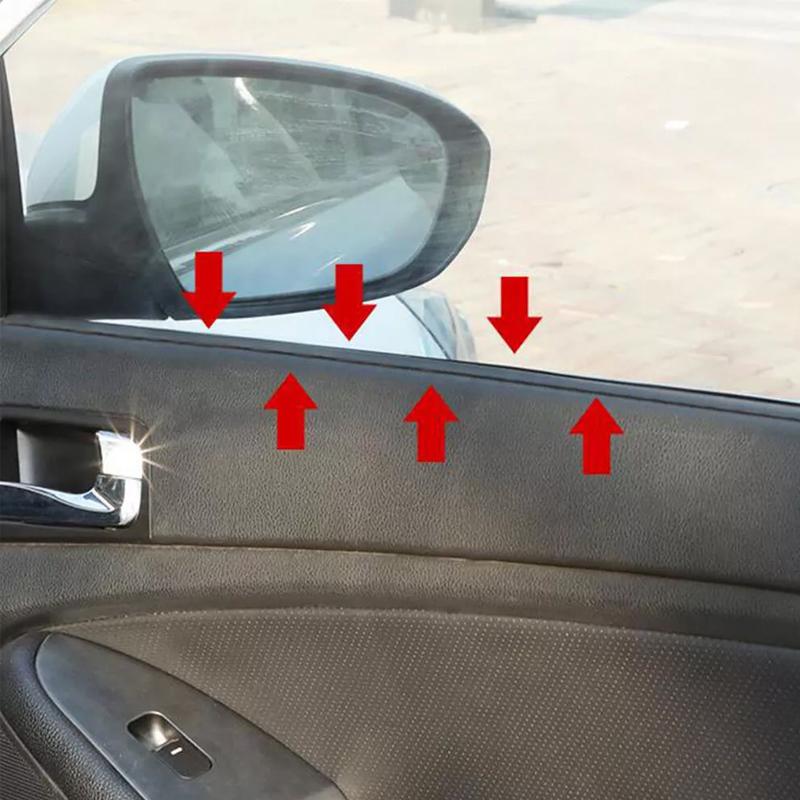 Universal V-Shape Car Door Window Edge Moulding Trim Weatherstrip Seal Strip Rubber Car Window Sealing Strip Dustproof