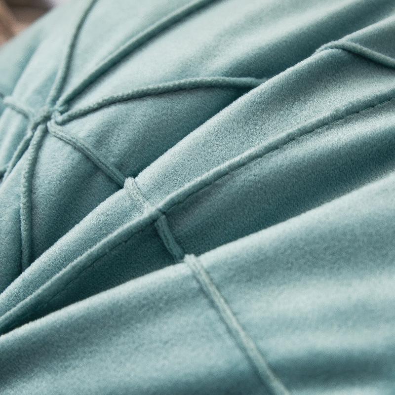 Skin-friendly Velvet Pillow Cushions, High-end Geometric Simple Bedside Tatami